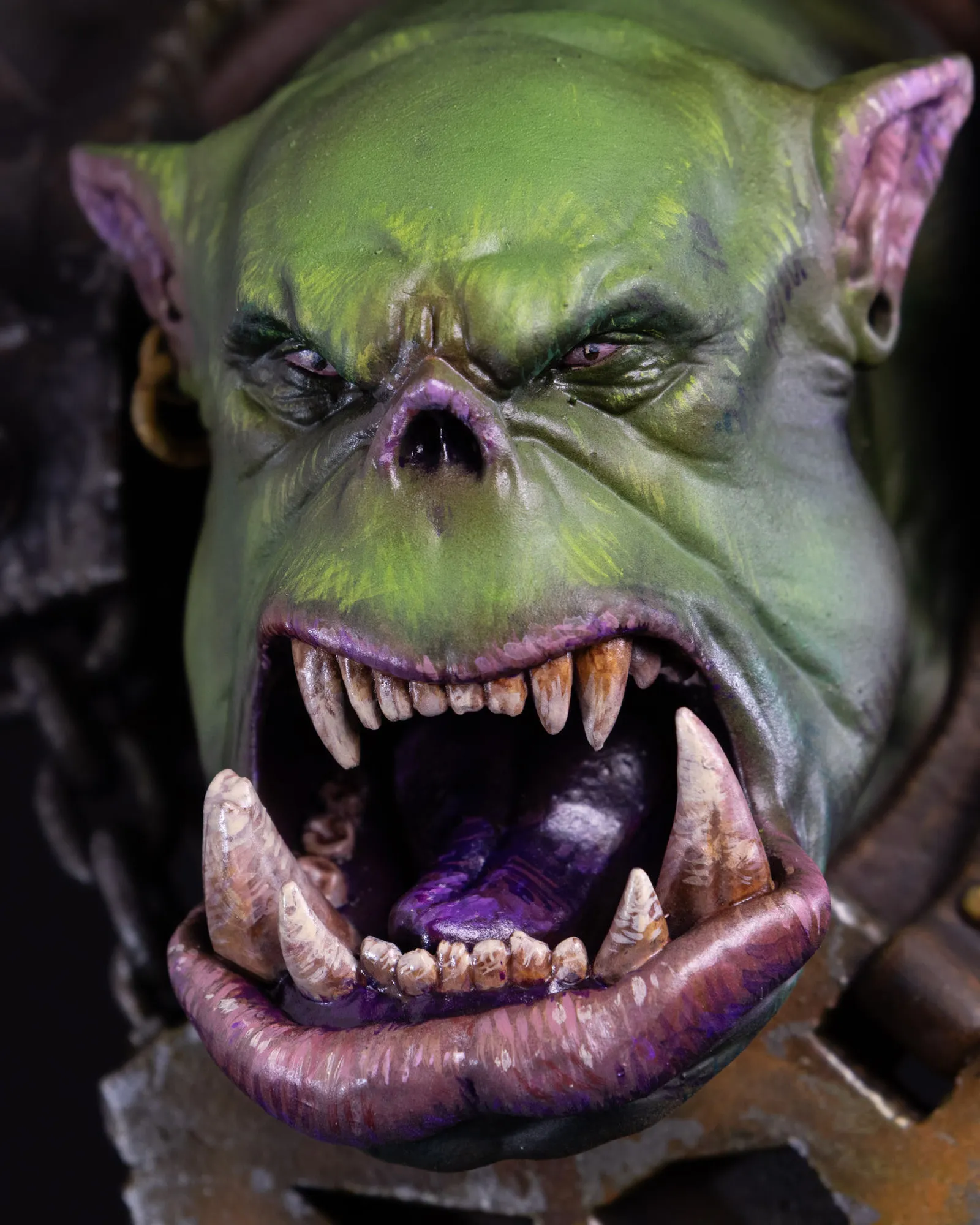 Finished Ork bust, profile